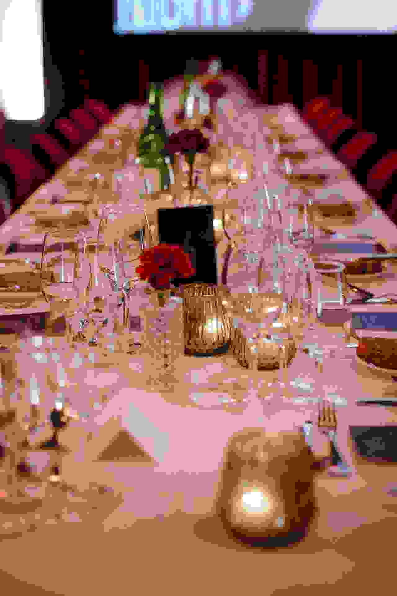Gala-Dinner Papiersaal, Dekoration, ohne menschen 